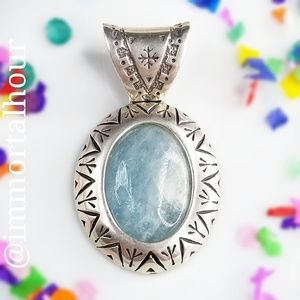 Carolyn Pollack Sterling Silver Amazonite Pendant